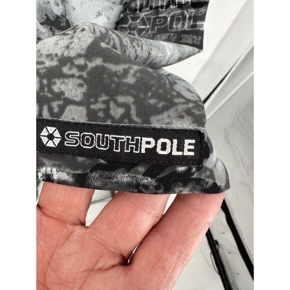 Vintage Southpole Men's XXL Button Shirt Short Sleeve button up polyester - Picture 6 of 8